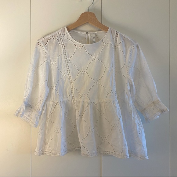 Zara TRF lace broderie anglaise blouse - Picture 1 of 4